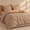 Rust Brown-Queen, variant on Rust Brown Queen Size 3 Piece Floral Aesthetic Soft Lightweight Comforter Bedding Set