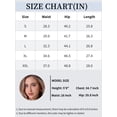 thumbnail image 6 of INSPIRE CHIC Women's Skirt Denim Button Down Frayed Trim H-Line Knee Length Casual Jean Skirts S Deep Blue, 6 of 6