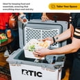 thumbnail image 4 of RTIC 52 Quart Wheeled Ultra-Light Hard Cooler Bundle, with Freezable Divider & Dry Basket, Patriot, 4 of 8