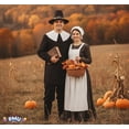 thumbnail image 5 of PMU Thanksgiving Pilgrim Hat, Black with Silver Buckle, Pack of 1, 5 of 6