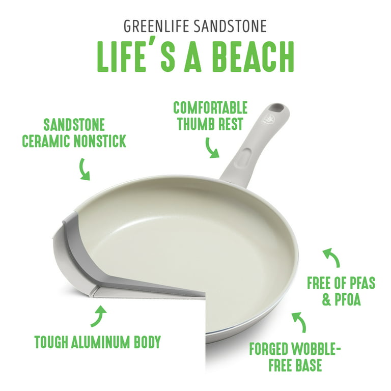 GreenLife Savory Ceramic Nonstick Saute Pan - Gray - 5 qt