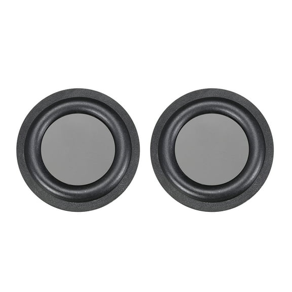 Unique Bargains 2Pcs 1.8" 48mm Bass Speaker Passive Radiator Rubber Vibration Repair