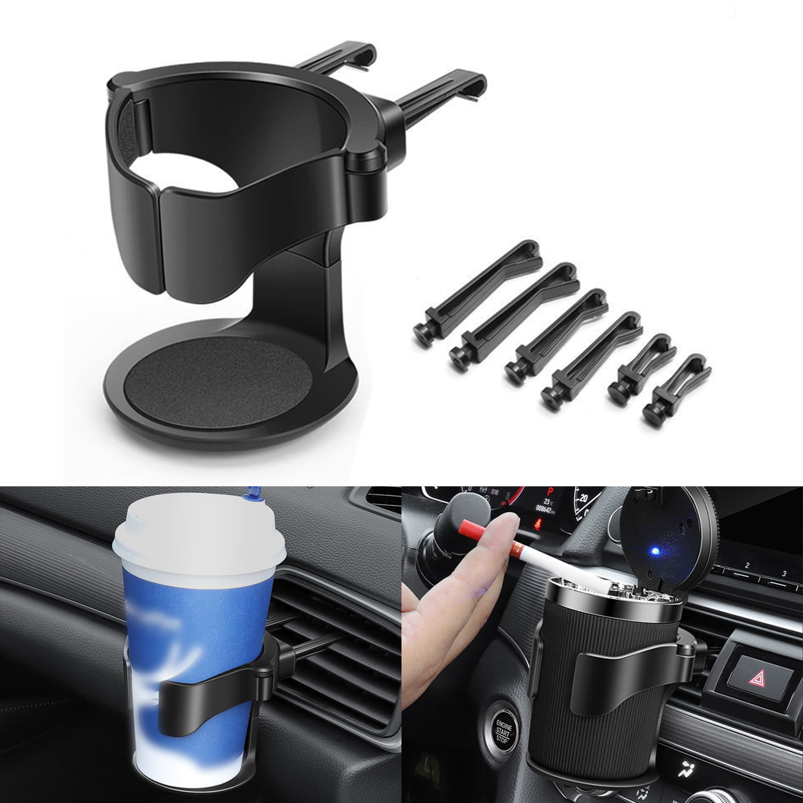 1Pcs/1Pair High Quality Car Cup Holder Auto Air vent Holder Coffee  Organizer Auto Drinking Phone Holderr