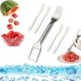 thumbnail image 3 of Sales! Anckoeil Kitchen Utensils and Gadgets Stainless Steel Watermelon Cut Fruit Splitter Watermelon Cantaloupe Cutting Tool Cut Watermelon Gods with fork, 3 of 4