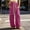 Hot Pink, variant on Puntoco Women's Boho Harem Pants Baggy Sweatpants with Pockets Drawstring Waist, Jogger Pants, Casual, Wide Leg Gym Pants White-C