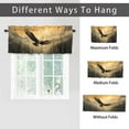 thumbnail image 6 of Bald Eagle Window Curtain Valance Pine Tree Foggy Woodland Wilderness Animal Rod Pocket Window Valance for Living Room Bathroom Bedroom Kitchen 54 by 18 in, 1 Panel, 6 of 6