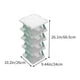 thumbnail image 3 of Estantería de almacenamiento doméstico de estilo escandinavo de moda | Estante modular de organización de plástico duradero | Unidad ajustable de estanterías DIY de 5 niveles | 26,1 x 10,2 x 9,44, 3 of 6
