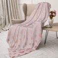 thumbnail image 3 of Rateoe Rose Gold Abstract Spots 1 Pattern Flannel Throw Blanket, Ultra-soft Blanket for Bed, Couch, Car, Hypoallergenic Anti-pilling blanket-50"x40"(Vertical), 3 of 6