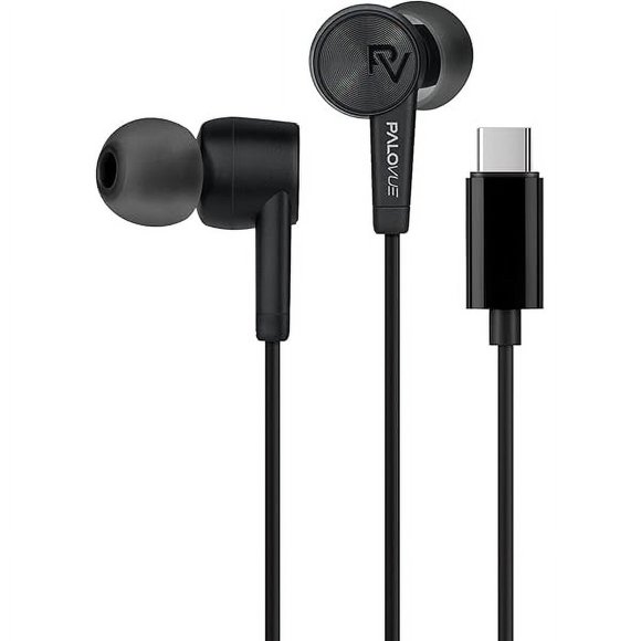 ccwmincc USB Type C Headphones in Ear Earphones Earbuds with Mic and Volume Control Compatible for Google Pixel Samsung Oneplus Huawei Sony MacBook SoundFlow
