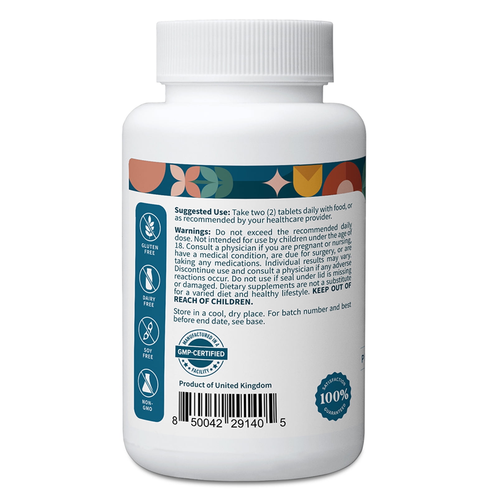 Pattern Wellness Glucosamine Chondroitin Complex with MSM & Hyaluronic Acid for Joints, 60 ct.
