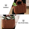thumbnail image 3 of OUNONA Plastic Storage Basket Brown Multipurpose Tote for Home Use 1Pc, 3 of 8