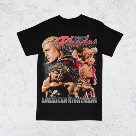 Vintage 90s Cody Rhodes Tee Shirt Homage Retro Classic Graphic Tee
