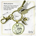thumbnail image 5 of Baby Loss Memorial Gutsy Goodness Bronze Keychain For Dad God Has You In Arms Heart Miscarriage Jewel Gift, 5 of 8