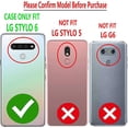thumbnail image 2 of LG Stylo 6 Case, [NOT FIT LG Stylo 5] 6 Feet Shockproof Armor Heavy Duty Kickstand Cover With Belt Clip - Black, 2 of 5