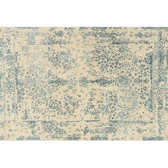 Ahgly Company Machine Washable Indoor Rectangle Contemporary Gold Area Rugs, 3' x 5'