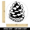 thumbnail image 2 of Realistic Pinecone Pine Cone Self-Inking Rubber Stamp Ink Stamper - Lime Green Ink - Medium 1 Inch, 2 of 7