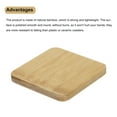 thumbnail image 4 of Posavasos de bambú, posavasos de madera natural para producción de mosaico hecha a mano, base cuadrada de 3.5 pulgadas, 4 of 6