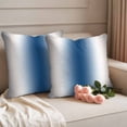 thumbnail image 3 of Pack of 2 Outdoor Pillow Covers 26x26 Inch Waterproof Lake Blue Grey White Throw Pillow Covers,Decorative Couch Pillow Shams Protectors Farmhouse Ombre Color Modern Patio Pillowcases Cushion Covers, 3 of 8