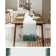 thumbnail image 3 of Christmas Table Runner Pine Tree Forest Table Runners Dresser Scarves Snowflake Tabletop Cover Decorative Runners for Dinner Parties, Winter Holidays Christmas Table Decorations, 13x72 inches, 3 of 6