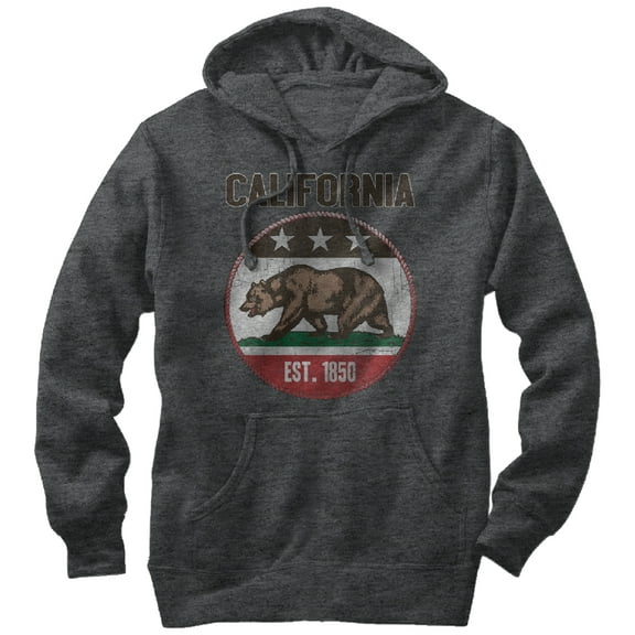 Men's Lost Gods California Est 1850  Pull Over Hoodie Charcoal Heather Large