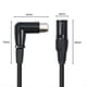 thumbnail image 4 of Cable XLR XLR Hembra de Ángulo Recto A Macho Cable de Micrófono Balanceado de 3 Pines para Mezcladores, Sistemas de Altavoces, 4 of 5