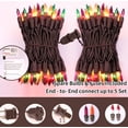 thumbnail image 4 of Cadena de luces GLOWNOVA 100 minibombillas incandescentes multicolores, 4 of 7