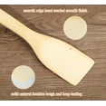 thumbnail image 3 of Wooden Spoons & Spatulas 6-Piece Bamboo Kitchen Utensil Set - Natural Material Scraper & Strainer Cooking Tools$$Home Decor, Kitchen, & Other, 3 of 7