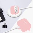 thumbnail image 5 of Funda de silicona rosa para AirPods Pro Cypher.V con llavero de pompones, 5 of 5