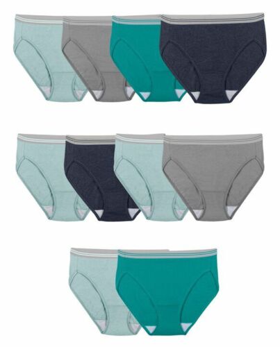 Fruit Of The Loom Women's Cotton Hi-Cut Panties – 10 Pack Comfort Underwear | Tag-Free Briefs