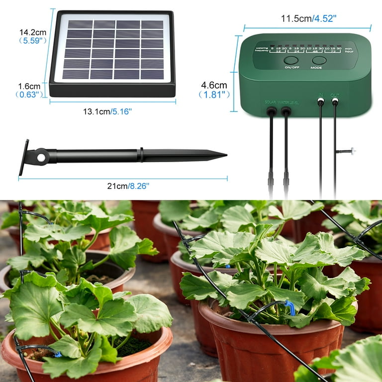 PChero Solar Automatic Drip Irrigation System 15-Pot photo 7
