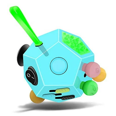 Buy Minilopa Fidget Dodecagon 12side Fidget Cube Relieves Stress And Anxiety Anti Depression Cube For Children And Adults With Adhd Add Ocd Autism Blue Sky Online In Turkey