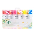thumbnail image 1 of Graffiti dibujo pintura pluma de doble cabeza doble punta pincel rotulador conjunto acuarela bolígrafos papelería, 48 colores Eigraketly EL2477-04B, 1 of 2