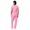 thumbnail image 2 of Sivvan Women's Scrub Set - Multi Pocket Cargo Pants & Stylish Mock Wrap Top (Available in 15 Colors), 2 of 6