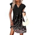 thumbnail image 3 of WIHOLL Casual Dresses for Women 2026 Spring Summer V Neck Ruffle Sleeve Sundress with Pockets Loose Fit, 3 of 10