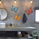 thumbnail image 3 of Juego de 3 decoraciones de metal con forma de mariposa para colgar en la pared, para exteriores, jardín, cerca, baño, sala de estar, dormitorio, porche, patio, 3 of 5