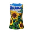 thumbnail image 6 of Goofa Landscape With Sunflowers Printed Womens Workout Tops for Women Sleeveless Yoga Shirts Athletic Running Tank Tops Sleeveless Gym Clothes Workout Apparel-Small, 6 of 9