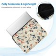 thumbnail image 2 of FORMRS 13-13.3 inch Laptop Sleeve Case Soft Carrying Quilted Computer Bag Cover, Beige Leaves Plaid, 2 of 7