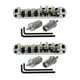 thumbnail image 1 of 2X Puente de Melodia-O-Matic Sillin Rodillo Plateado Metal Cromado para El Reemplazo de la Guitarra Electrica del Estilo de Les Paul, 1 of 6