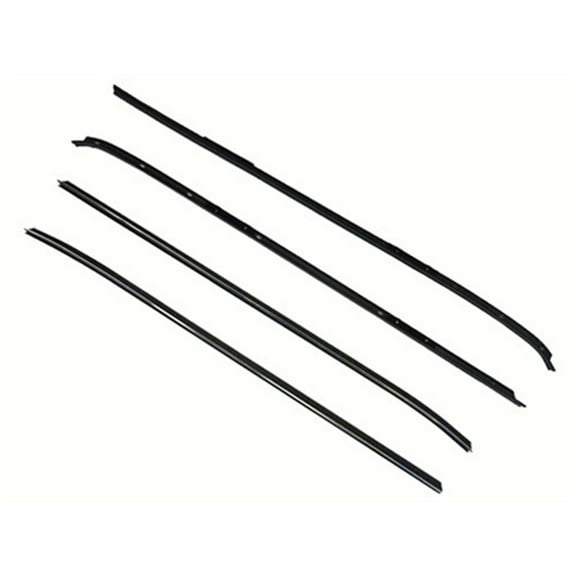 1970-1981 Window Felts Set, Round Bead Outers And Flat Inners - 4 Pieces