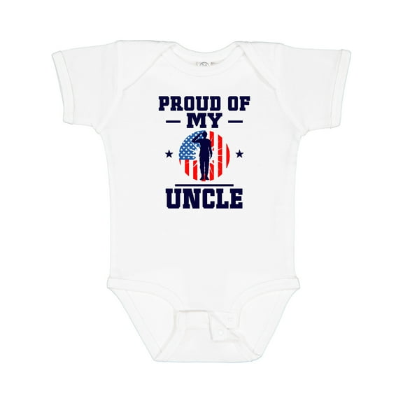 Inktastic Military Uncle Proud Nephew Boys or Girls Baby Bodysuit