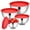 Red, variant on Walchoice Mixing Bowls with Lid Set of 4, Stainless Steel Nesting Metal Bowls for Kitchen Storage, Ideal for Preparing Cooking Serving Freezing, Size 0.7 & 1.2 & 2 & 2.5 QT - Red