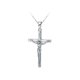 thumbnail image 1 of Colgante de crucifijo de cruz antigua de acero inoxidable en tono plateado, tamaño L (plata) Feliz Sencillez, 1 of 3