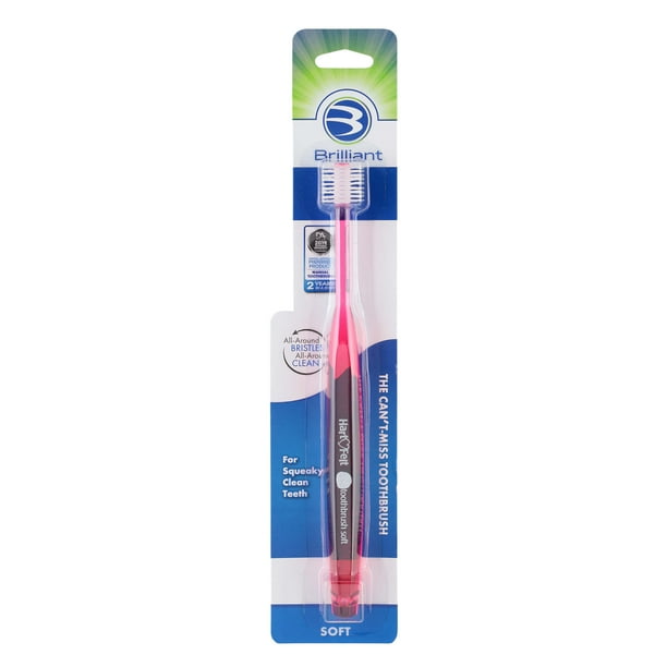 Brilliant Soft Adult Toothbrush, Over 10,000 Microfiber Micro Bristles