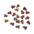 thumbnail image 4 of 5x20 Piezas Campana De Navidad Botones De Madera Botones De Costura Adornos Piezas De Bricolaje, 4 of 8