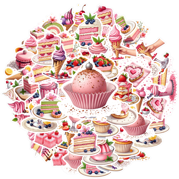 Delicious Stationery Stickers Cute Children Stickers Funny DIY Stickers for Laptop Phone Notebook