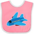 thumbnail image 3 of Inktastic Jet Airplane Childs Plane Boys or Girls Baby Bib, 3 of 4