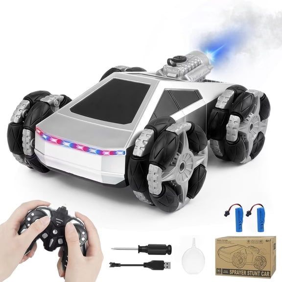 Remote Control Car,RC Cars for Boys 4-7 8-12, 4WD High Speed All Terrain Remote Control Monster Truck, 1:16, 2.4GHZ Monster Truck Toy with LED Lights & Spray,Kids Christmas Birthday Gift for Boys
