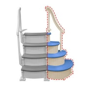 Confer Plastic Curved Add-on Section for Complete Step System, Blue
