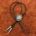 thumbnail image 3 of Western Bolo Tie Gold Hugo Novedad Rodeo Bolo Tie Cuero retro cowboy, 3 of 9