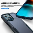 thumbnail image 4 of Heavy Duty Phone Case Designed for Apple iPhone 15 Pro Max Case with 1Pc Tempered Glass Screen Protector, Shockproof Dropproof Anti-Scratch Phone Case Cover for Apple iPhone 15 Pro Max,Blue, 4 of 7